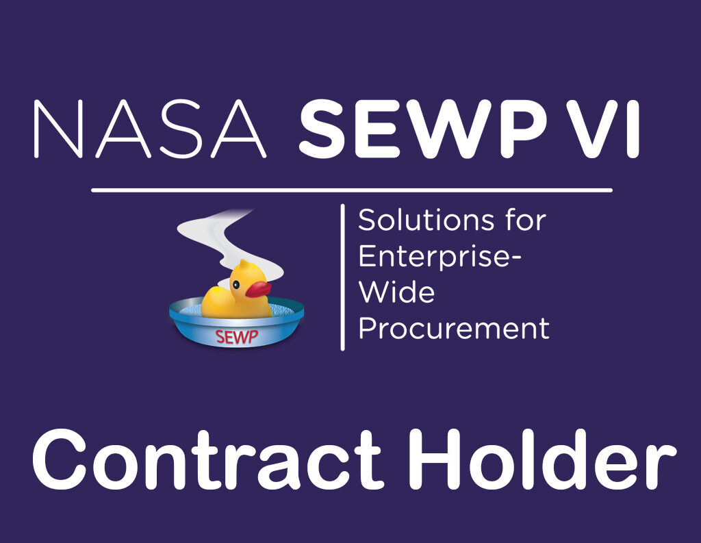 NASA SEWP VI logo purple background with duck
